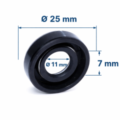 Simering 11x25x7 SC Fartec Pentru Etansare Pompe Si Masini Spalat