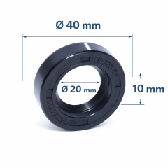 Simering 20x40x10 SC Fartec Pentru Etansare Pompe Si Utilaje