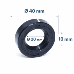 Simering 20x40x10 SC Fartec Pentru Etansare Pompe Si Utilaje