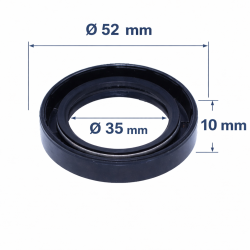 Simering 35x52x10 TC Pentru Etansare Pompe Si Masini Spalat