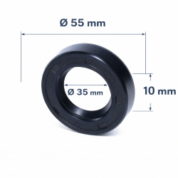 Simering 35x55x10 TC Pentru Etansare Pompe Si Masini Spalat