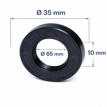 Simering 35x65x10 SC Pentru Etansare Pompe Si Masini Spalat