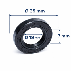 Simering 19x35x7 SC Pentru Etansare Pompe Si Masini Spalat