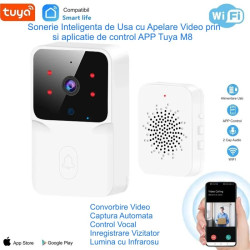 Camera vizor usa wifi sonerie video 1080P Tuya M8