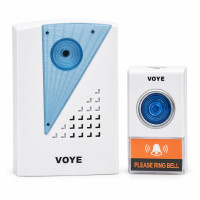 Sonerie fara fir la priza V030F, 38 melodii, volum reglabil, alba