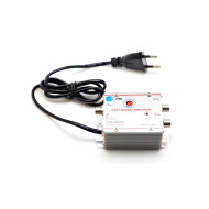 Amplificator semnal cablu TV 2 cai cu reglaj 220V