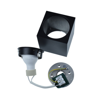 Spot LED aplicat orientabil negru 9w 720 lm