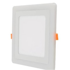 Spot LED patrat doua culori 6+3 wati 3000k-6500k trei functii