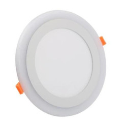 Spot LED rotund doua culori 3+3 wati 3000k-6500k trei functii