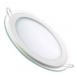 Spot LED rama sticla rotund incastrabil putere 6w