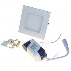 Spot led slim patrat 3W lumina calda sau rece pentru iluminat decorativ