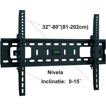 Suport TV perete reglabil 32''-80'' JR-64T - montaj sigur