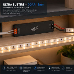 Sursa alimentare 12v 100W 8.3A ultra slim 13mm