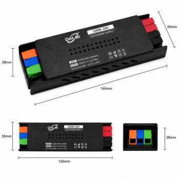 Sursa 24v 100W 4.2A slim cu conectare rapida push-in