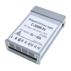 Sursa 5v 300W IP52 exterior pentru leduri, camere si senzori
