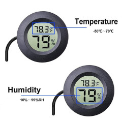 Termometru higrometru digital incastrabil cu sonda si afisaj LCD
