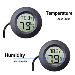 Termometru higrometru digital incastrabil cu sonda si afisaj LCD