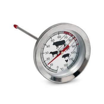 Termometru gratar analog metalic 0-120C cu tija pentru cuptor