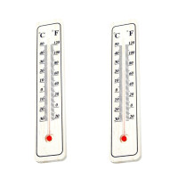 Termometru lemn -30 +50 grade C, set 2 bucati, suport lemn, 200mm