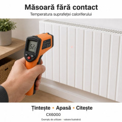 Termometru infrarosu digital cu laser -50°C–400°C CX6000
