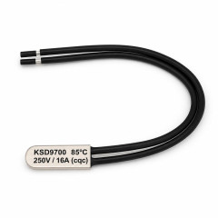 Termostat bimetal 85C KSD9700 NC 250V 16A cu fire
