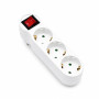 Triplu stecher cu intrerupator si protectie copii, 3 prize, 16A