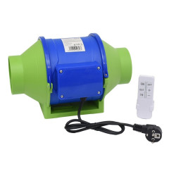 Ventilator Tubulatura 100mm Bidirectional 30W 390m3/h cu Telecomanda HZ-100H
