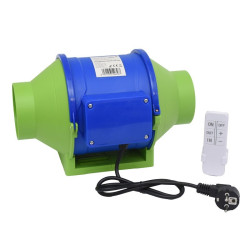 Ventilator Tubulatura 100mm Bidirectional 30W 390m3/h cu Telecomanda HZ-100H