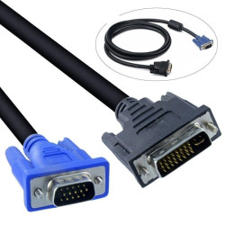 Cablu DVI 24+5 la VGA 1,5m pentru monitor si proiector