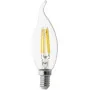 Bec lumanare LED E14 4x filament 2700K alb cald interior