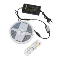 Kit banda led 5050 RGB 5m cu Bluetooth si telecomanda IR