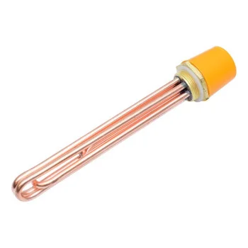Rezistenta Boiler din Cupru 12000W, cu Teaca pentru Termostat, 220V, 335mm